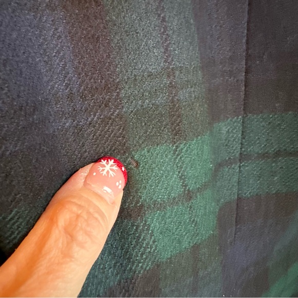 Vintage 80s Tommy Hilfiger Wool Union Made Tartan Plaid Varsity Blazer - Picture 11 of 11